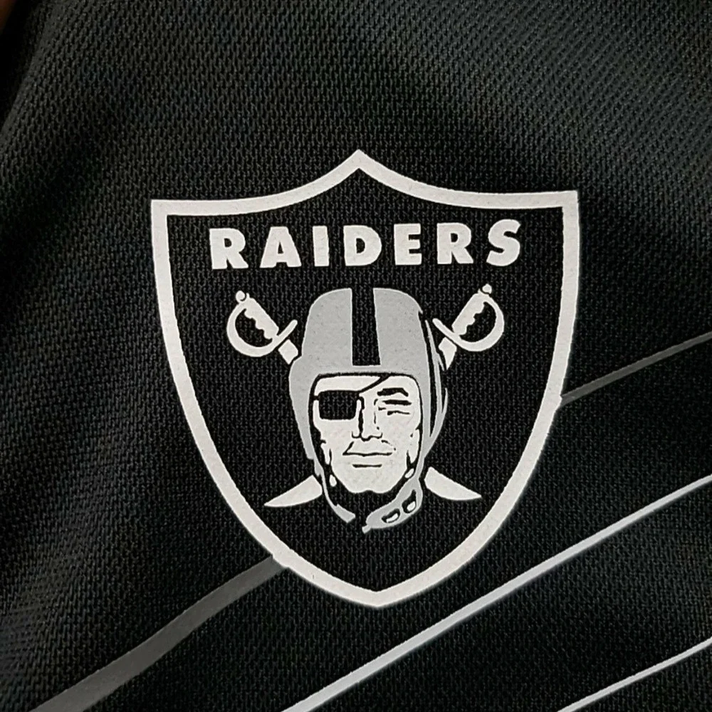 Raiders Shirt Mens Small Black NFL Football Nike Dri Fit Hooded Long Sleeve